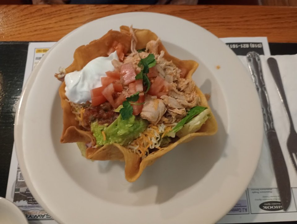 Quesadilla Chimichanga Taco Salad