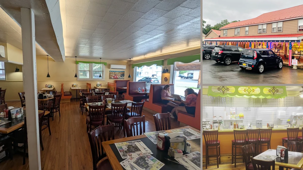 Comfort food served in a clean, casual diner.